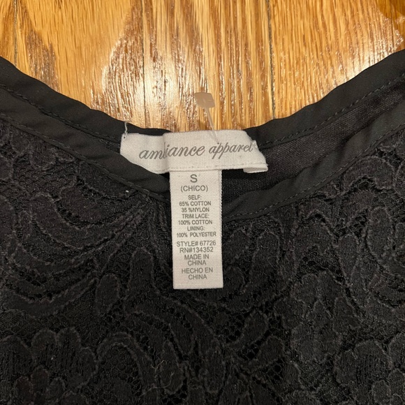 Black crop tank top lace - Picture 4 of 6